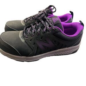 Size 9.5 New Balance Alloy Toe Black purple Women’s ASTM rated